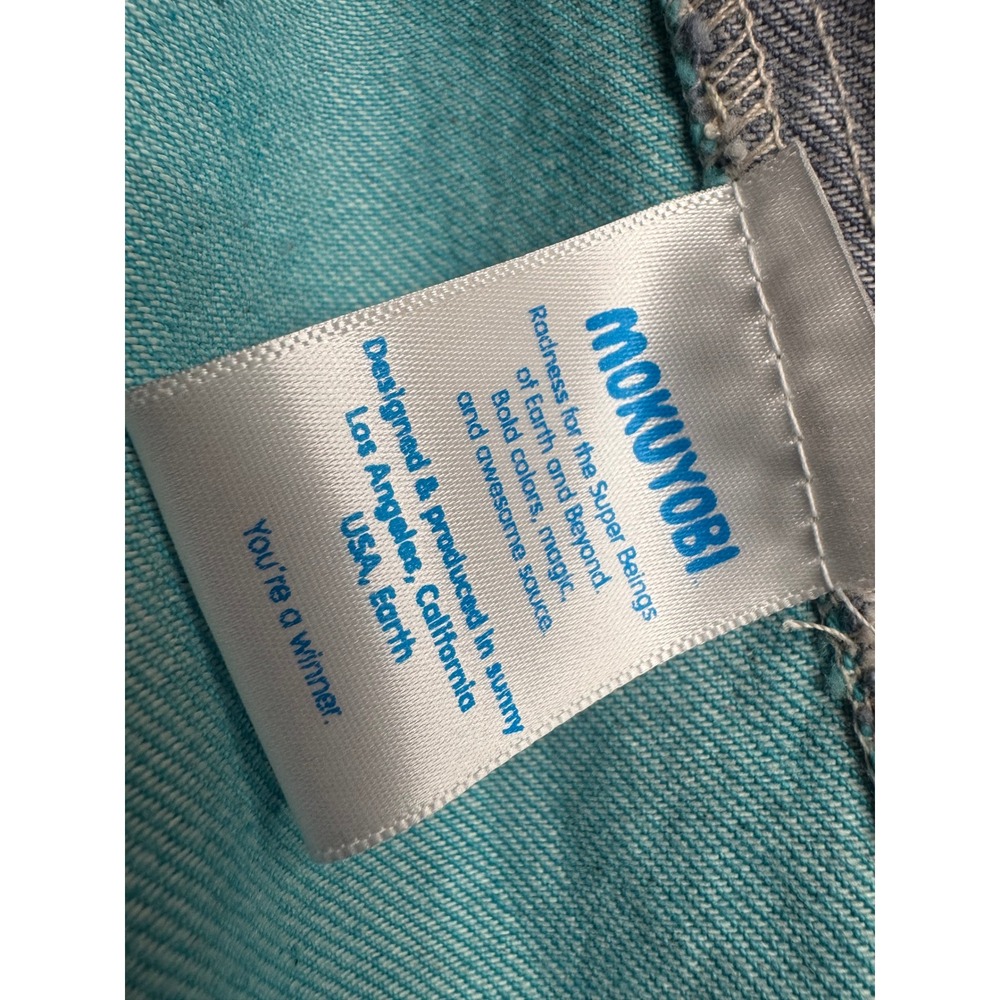 VTG Mokuyobi Rainbow Colorblock Denim Jacket Made in USA Dopamine Dressing XXS - Picture 12 of 16